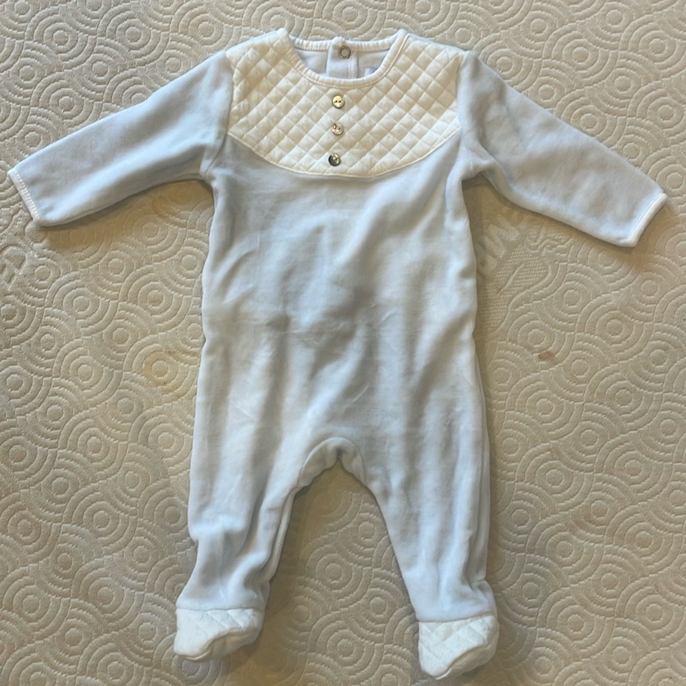 Beautiful velour footie